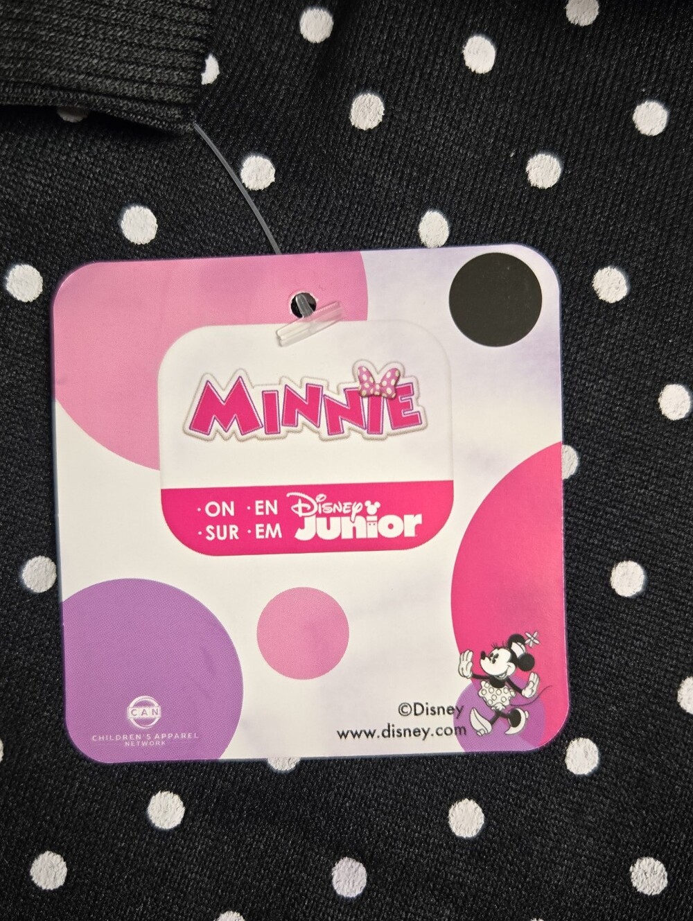 Disney Minnie Mouse Zip Up Hoodie Sweater Jacket 2T Girls Toddler Licensed - Picture 6 of 6